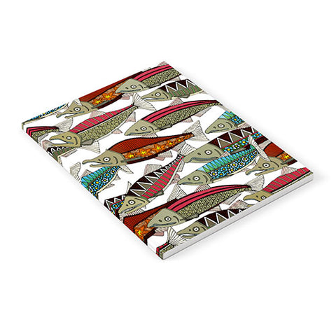 Sharon Turner Alaskan salmon white Notebook