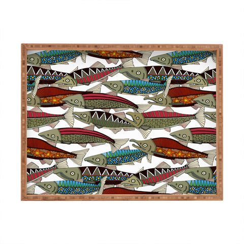 Sharon Turner Alaskan salmon white Rectangular Tray