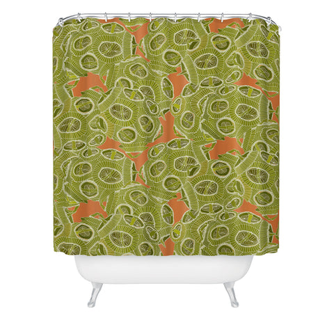 Sharon Turner algae Shower Curtain