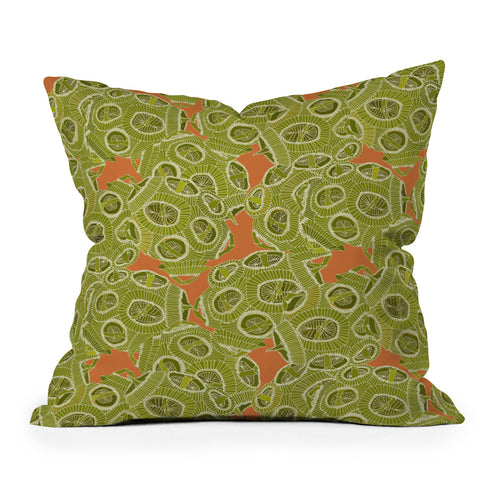 Sharon Turner algae Throw Pillow