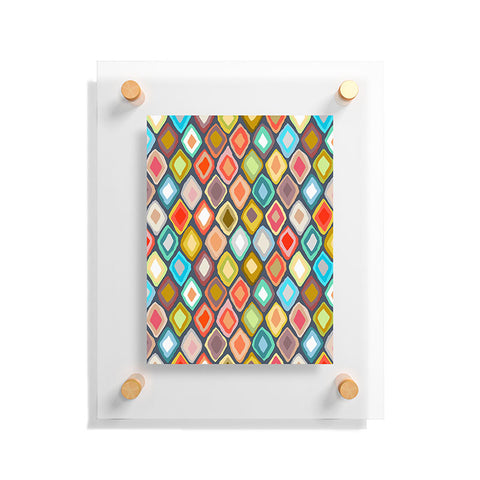 Sharon Turner Almas diamond ikat Floating Acrylic Print