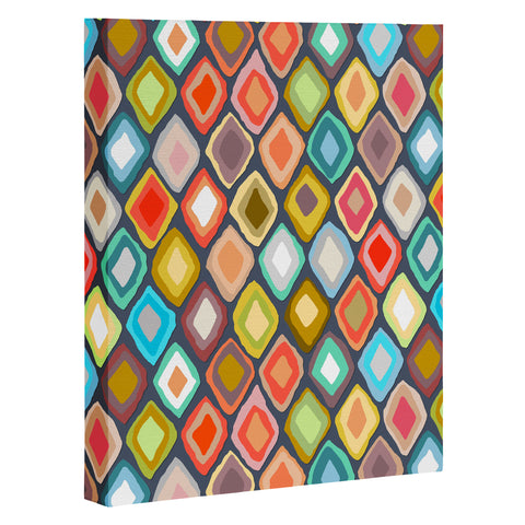Sharon Turner Almas diamond ikat Art Canvas