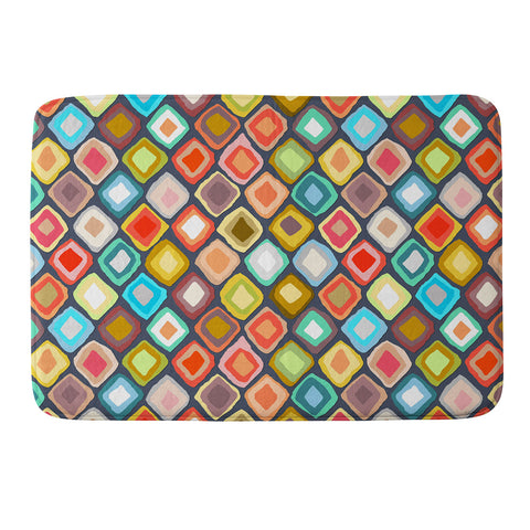 Sharon Turner Almas diamond ikat Memory Foam Bath Mat