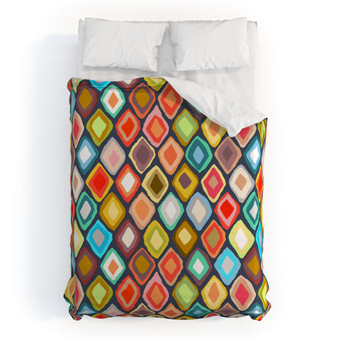 Sharon Turner Almas diamond ikat Duvet Cover
