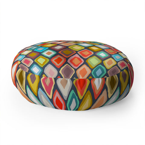 Sharon Turner Almas diamond ikat Floor Pillow Round