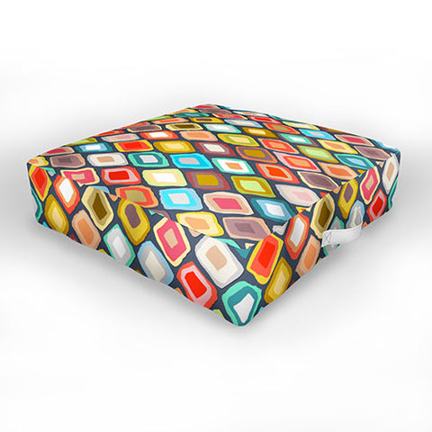 Sharon Turner Almas diamond ikat Outdoor Floor Cushion