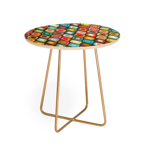 Sharon Turner Almas diamond ikat Round Side Table