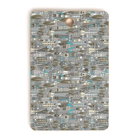Sharon Turner Aluminum City Cutting Board Rectangle