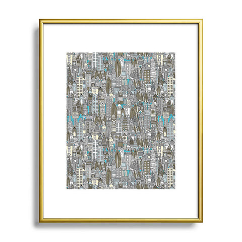 Sharon Turner Aluminum City Metal Framed Art Print