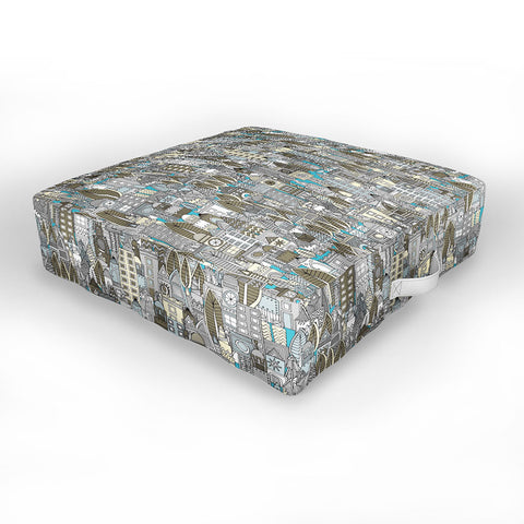Sharon Turner Aluminum City Outdoor Floor Cushion