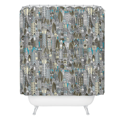Sharon Turner Aluminum City Shower Curtain