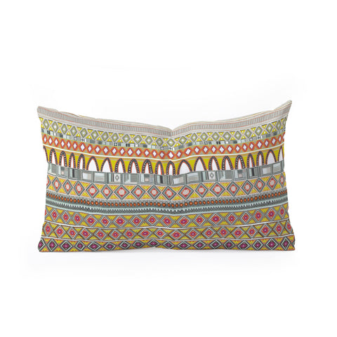 Sharon Turner amber veneto Oblong Throw Pillow