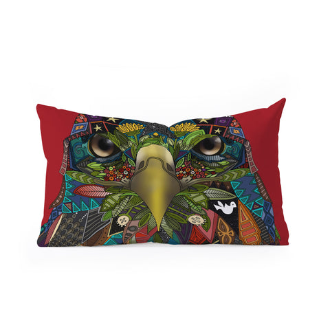 Sharon Turner American Eagle Oblong Throw Pillow