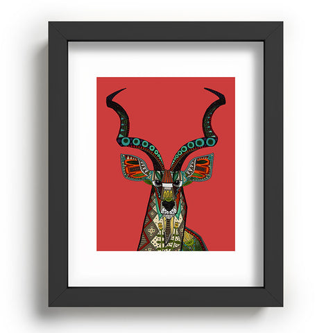Sharon Turner antelope red Recessed Framing Rectangle