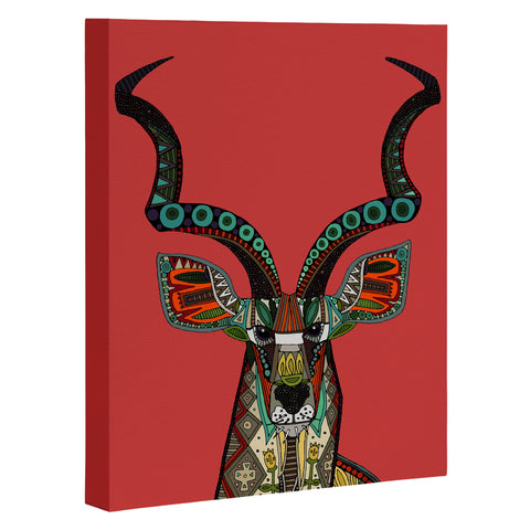 Sharon Turner antelope red Art Canvas