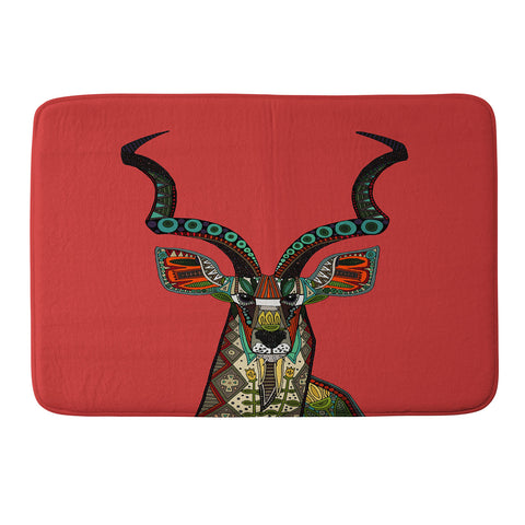Sharon Turner antelope red Memory Foam Bath Mat