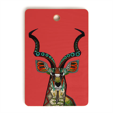 Sharon Turner antelope red Cutting Board Rectangle