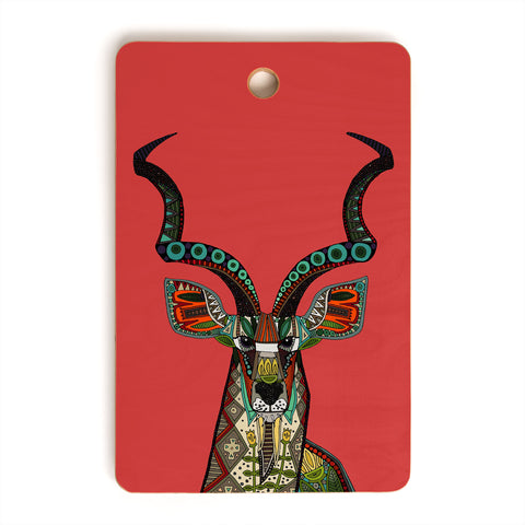 Sharon Turner antelope red Cutting Board Rectangle