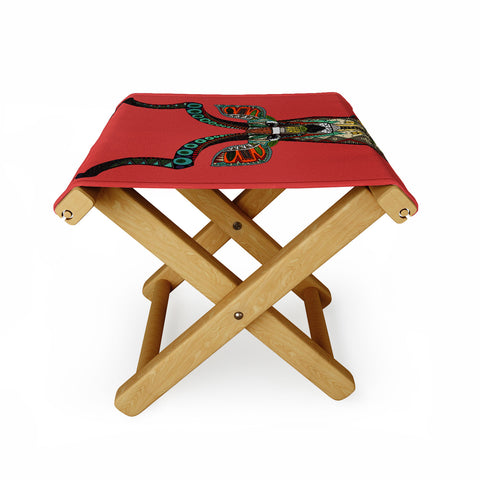 Sharon Turner antelope red Folding Stool