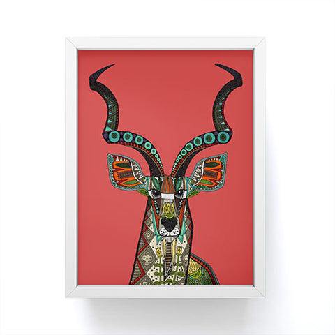 Sharon Turner antelope red Framed Mini Art Print