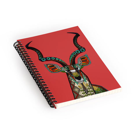 Sharon Turner antelope red Spiral Notebook