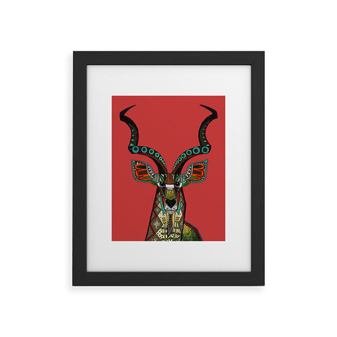Sharon Turner antelope red Framed Art Print