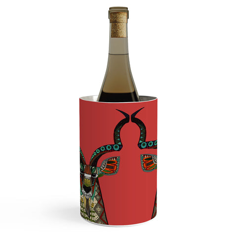 Sharon Turner antelope red Wine Chiller
