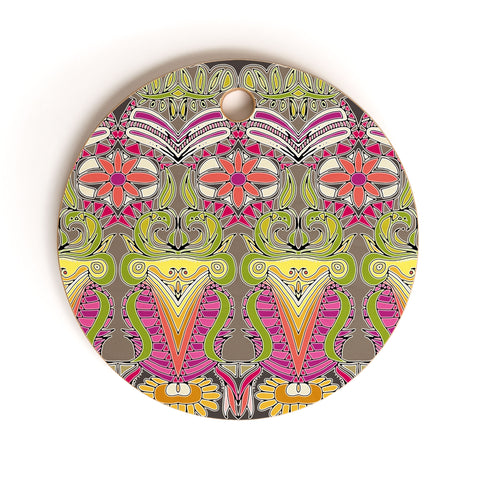 Sharon Turner Aphrodites Garden Cutting Board Round