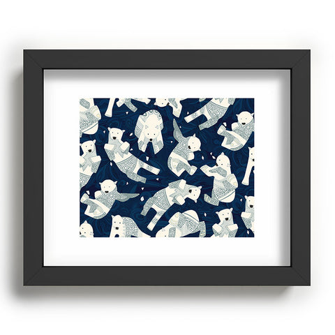 Sharon Turner arctic polar bears Recessed Framing Rectangle