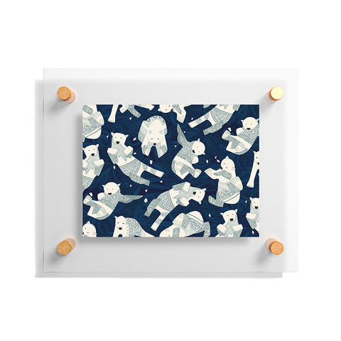 Sharon Turner arctic polar bears Floating Acrylic Print