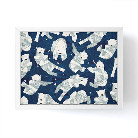 Sharon Turner arctic polar bears Framed Mini Art Print