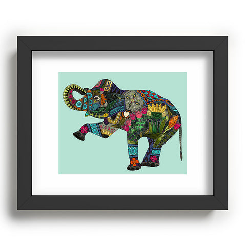 Sharon Turner asian elephant Recessed Framing Rectangle
