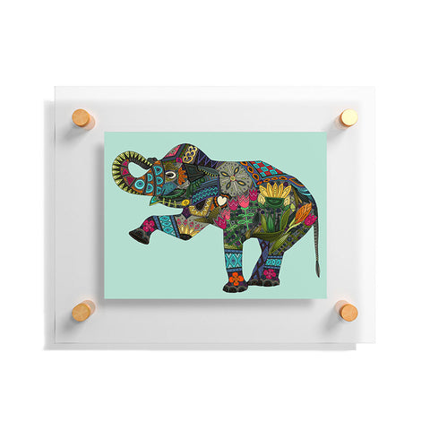 Sharon Turner asian elephant Floating Acrylic Print