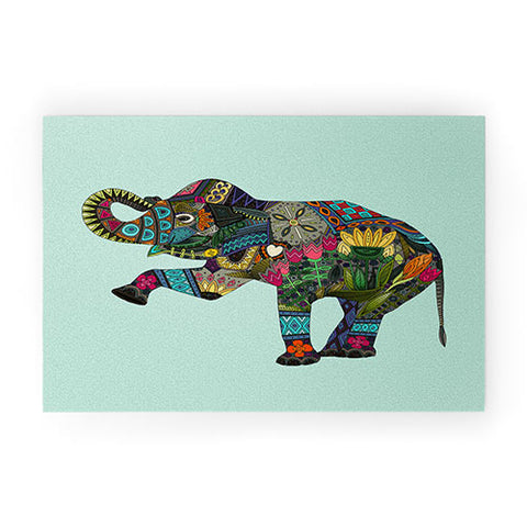 Sharon Turner asian elephant Welcome Mat