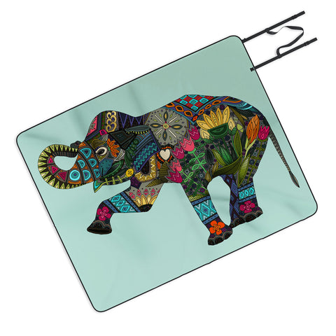 Sharon Turner asian elephant Picnic Blanket