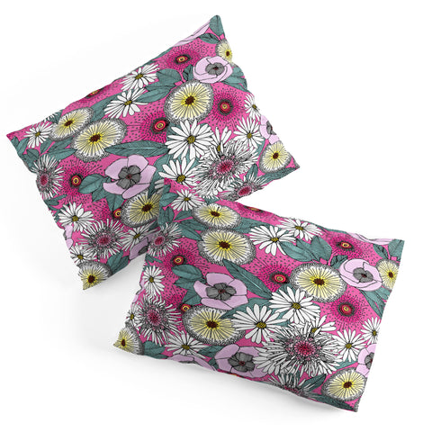 Sharon Turner Australian garden pink Pillow Shams