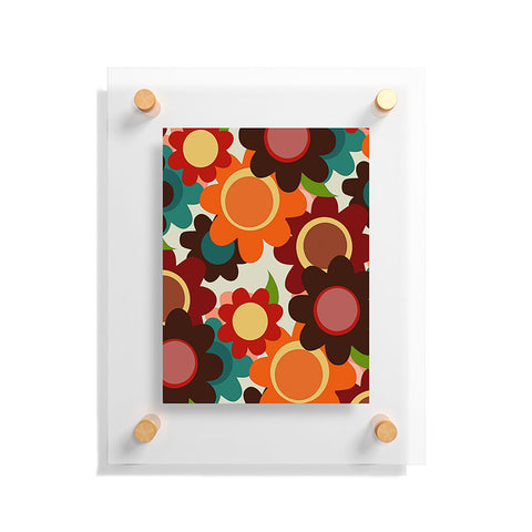 Sharon Turner Autumn Flowers Floating Acrylic Print