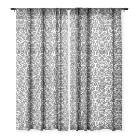 Sharon Turner Aya damask Sheer Window Curtain