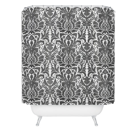 Sharon Turner Aya damask Shower Curtain