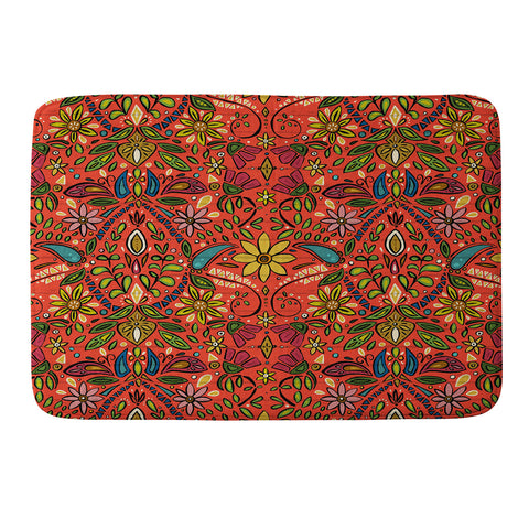 Sharon Turner aziza fire Memory Foam Bath Mat