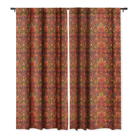 Sharon Turner aziza fire Blackout Window Curtain