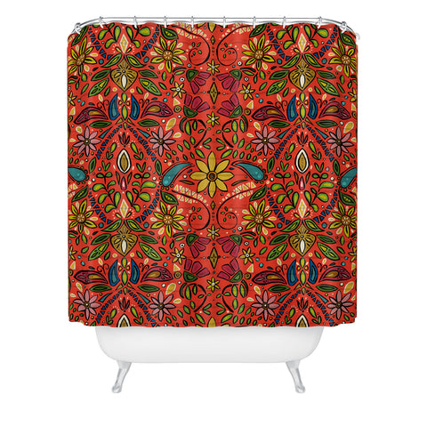 Sharon Turner aziza fire Shower Curtain