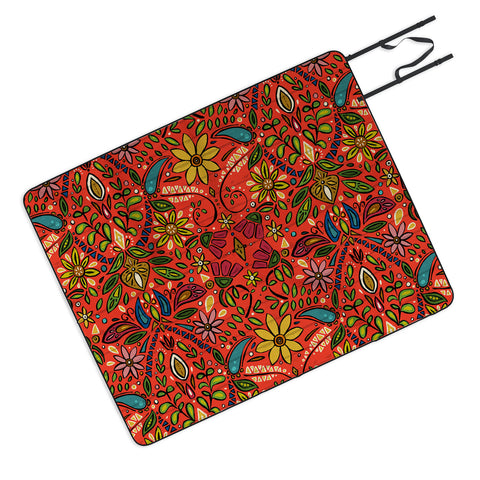 Sharon Turner aziza fire Picnic Blanket