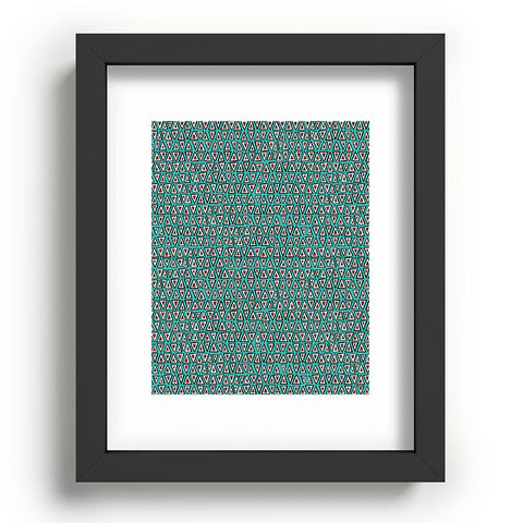 Sharon Turner aziza shakal turquoise Recessed Framing Rectangle