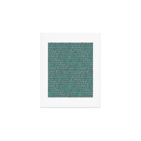 Sharon Turner aziza shakal turquoise Art Print