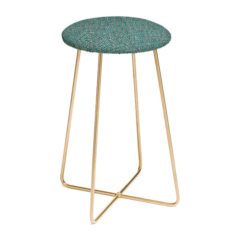 Sharon Turner aziza shakal turquoise Counter Stool