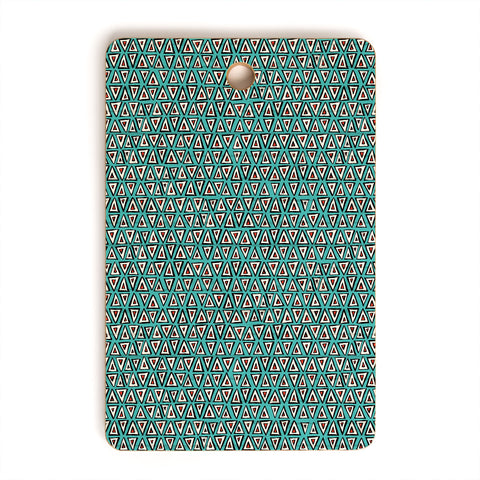 Sharon Turner aziza shakal turquoise Cutting Board Rectangle