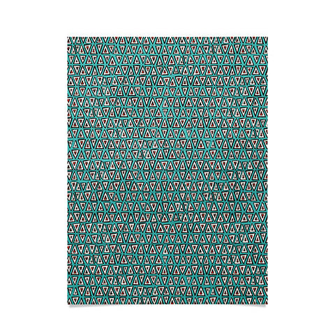 Sharon Turner aziza shakal turquoise Poster