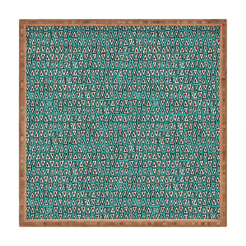 Sharon Turner aziza shakal turquoise Square Tray