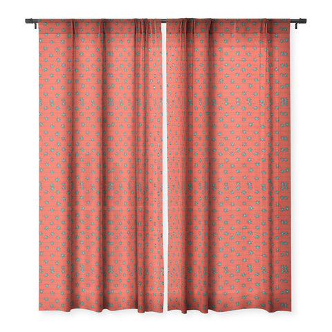 Sharon Turner aziza zuhur fire Sheer Window Curtain